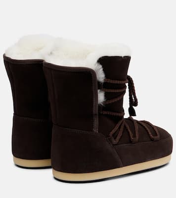 EVX shearling-lined suede snow boots | Moon Boot