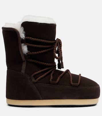 EVX shearling-lined suede snow boots | Moon Boot