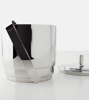 Manhattan stainless steel ice bucket and tongs set by Helle Damkjær | Georg Jensen