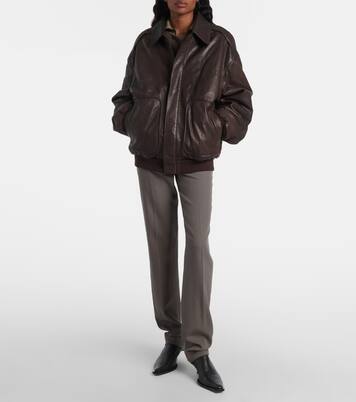 Johnson leather bomber jacket | Calvin Klein Collection