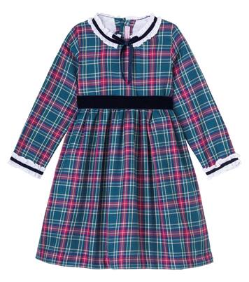 Clarisa tartan cotton-blend dress | La Coqueta