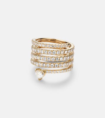 Bague Spiral Heart en or 18 ct et diamants | Shay Jewelry