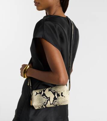 Kye Mini snake-effect leather crossbody bag | Khaite