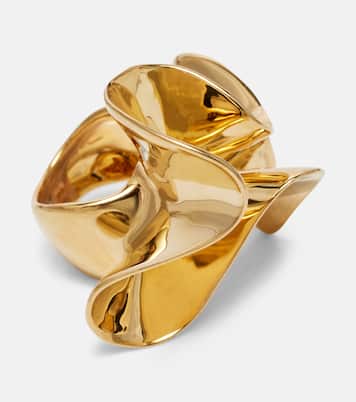 Anello Anemone in argento sterling bagnato in oro | Bottega Veneta