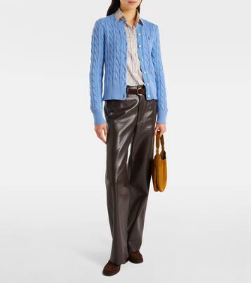 Cable-knit cotton cardigan | Polo Ralph Lauren