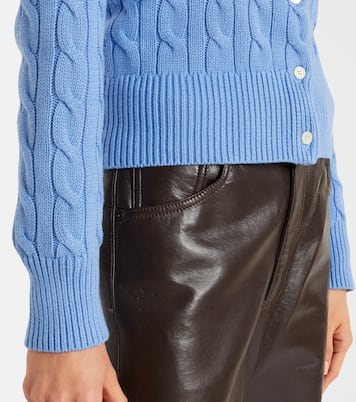 Cable-knit cotton cardigan | Polo Ralph Lauren