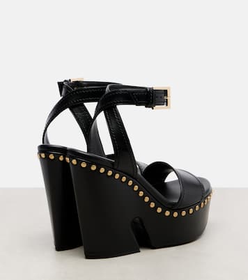 Verzierte Plateausandalen aus Leder | Givenchy