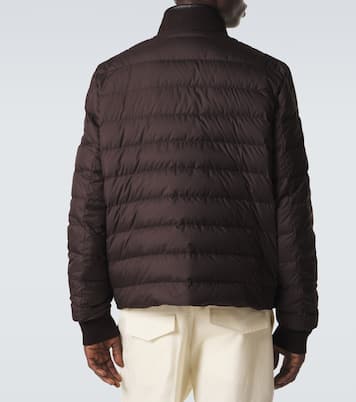 Wendbare Daunenjacke aus Shearling | Moncler