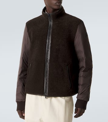 Wendbare Daunenjacke aus Shearling | Moncler