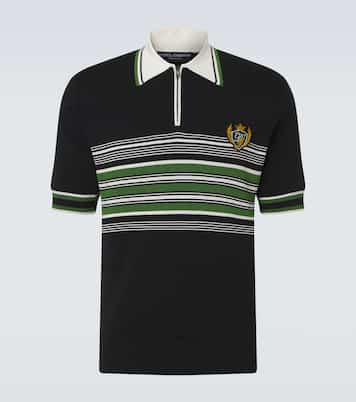 Polo in seta e cotone a righe | Dolce&Gabbana