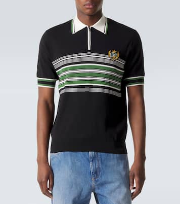 Polo in seta e cotone a righe | Dolce&Gabbana