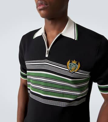 Polo in seta e cotone a righe | Dolce&Gabbana