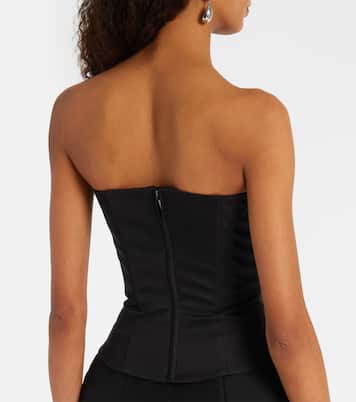 Bustier-Top aus Wolle und Seide | Magda Butrym