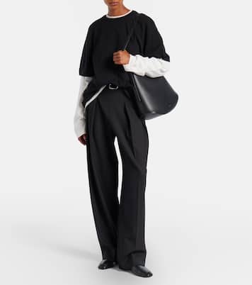 T-shirt oversize di Rik in cotone e cashmere | Extreme Cashmere