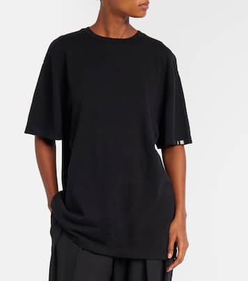T-shirt oversize di Rik in cotone e cashmere | Extreme Cashmere