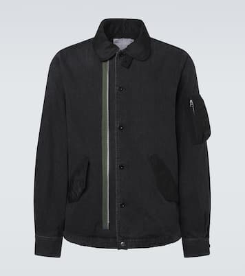 Blouson aus Denim mit Twill | Sacai