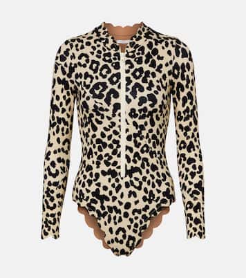 Northsea leopard-print rashguard swimsuit | Marysia