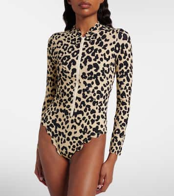Northsea leopard-print rashguard swimsuit | Marysia