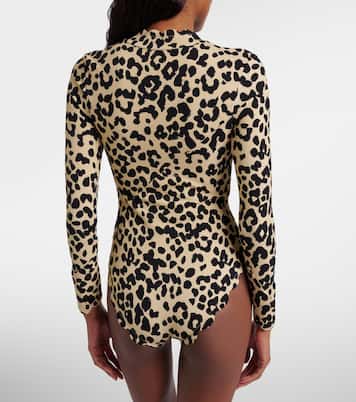 Northsea leopard-print rashguard swimsuit | Marysia