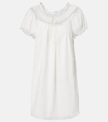 Vestido corto Daphne de popelín de algodón | Dôen
