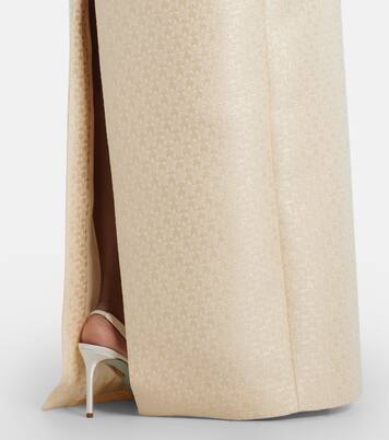 Bridal Yolanda brocade off-shoulder gown | Markarian