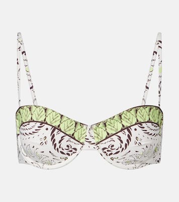 Printed bikini top | Tory Burch