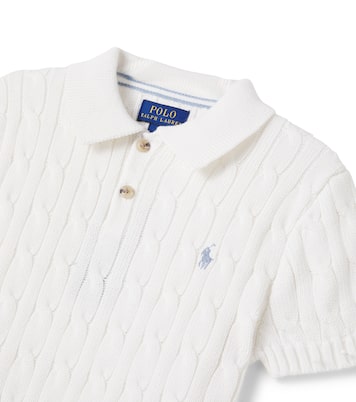 Pullover in maglia di cotone a trecce | Polo Ralph Lauren Kids
