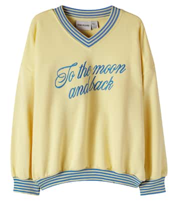 Sweatshirt To The Moon aus Baumwoll-Jersey | Mini Rodini