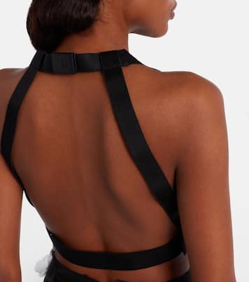 Fumetto silk fil coupé crop top | Max Mara