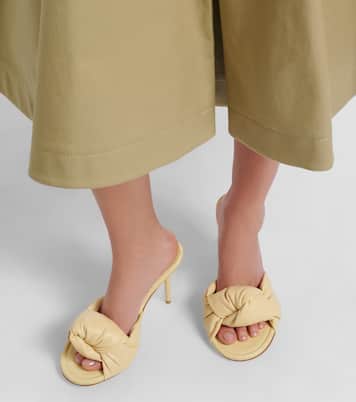 Cherry leather mules | Bottega Veneta