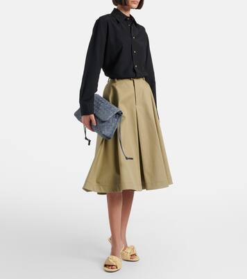 Cherry leather mules | Bottega Veneta