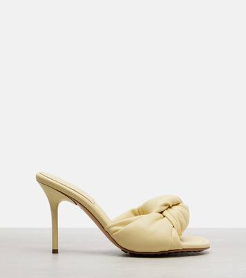 Cherry leather mules | Bottega Veneta