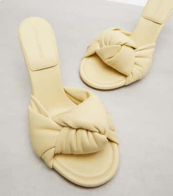 Cherry leather mules | Bottega Veneta