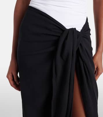 Winnie cotton and linen beach cover-up | Melissa Odabash