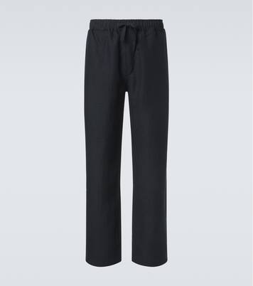 Linen straight pants | Saman Amel