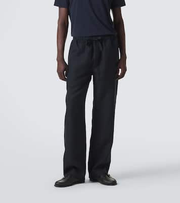 Linen straight pants | Saman Amel