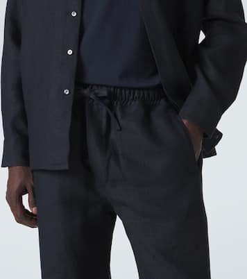 Linen straight pants | Saman Amel