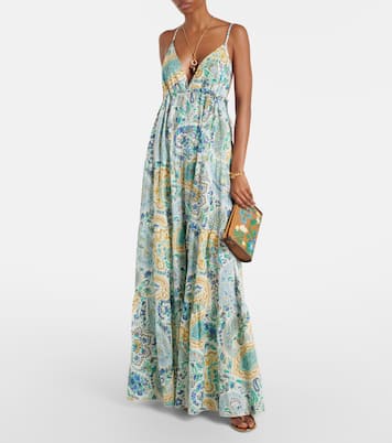 Abito lungo in cotone con stampa paisley | Etro