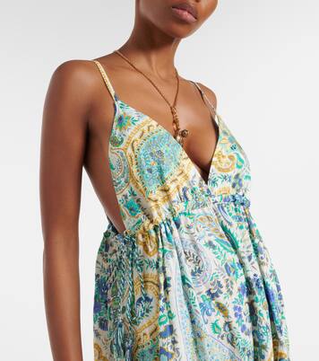 Abito lungo in cotone con stampa paisley | Etro