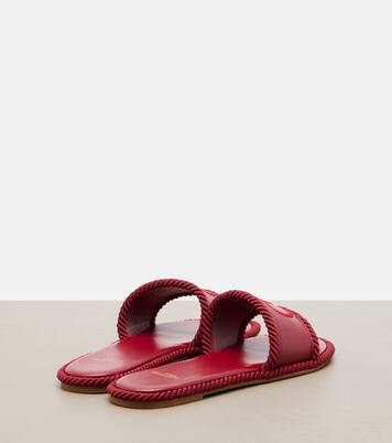 VLogo leather espadrille sandals | Valentino Garavani