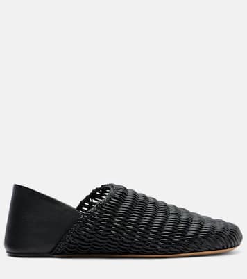 Babouche woven leather loafers | JW Anderson