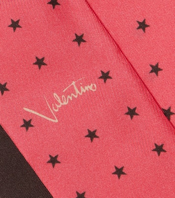 Printed silk twill scarf | Valentino