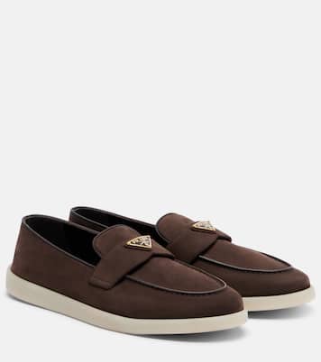 Loafers aus Veloursleder | Prada