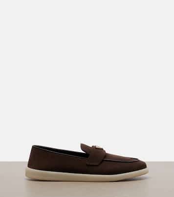 Loafers aus Veloursleder | Prada