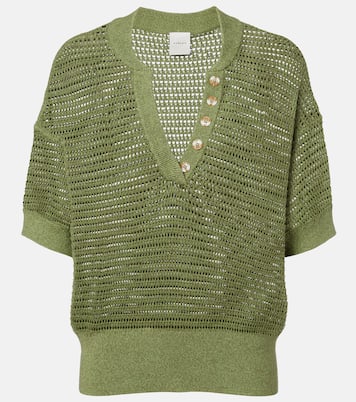 Callie open-knit cotton top | Varley