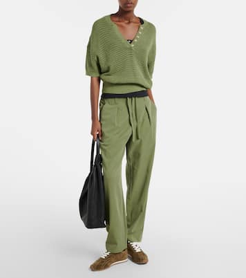 Callie open-knit cotton top | Varley