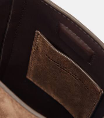 Duo Mini Monili suede phone pouch | Brunello Cucinelli