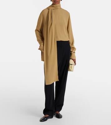 Pleated cotton wide-leg pants | Toteme