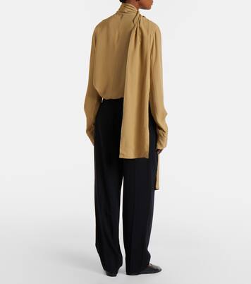Pleated cotton wide-leg pants | Toteme