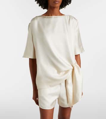 Mano silk satin top | Loulou de Saison